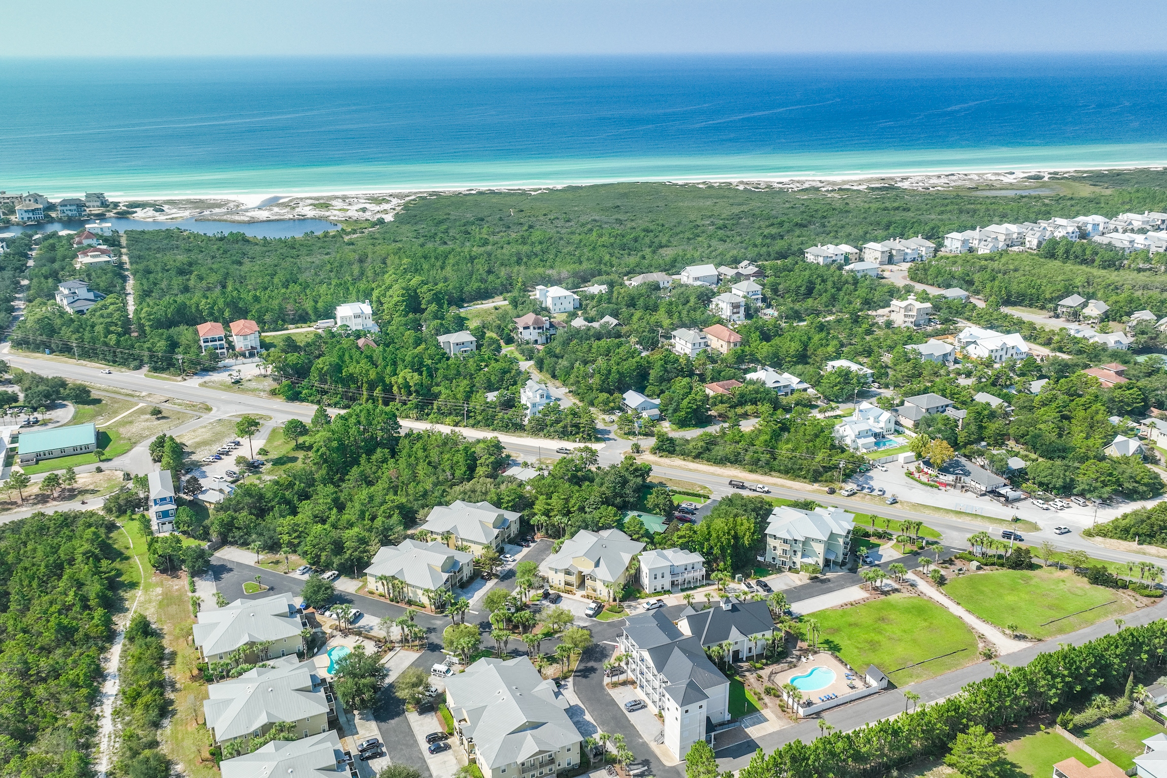 Drone View of 30A and Emerald Coast